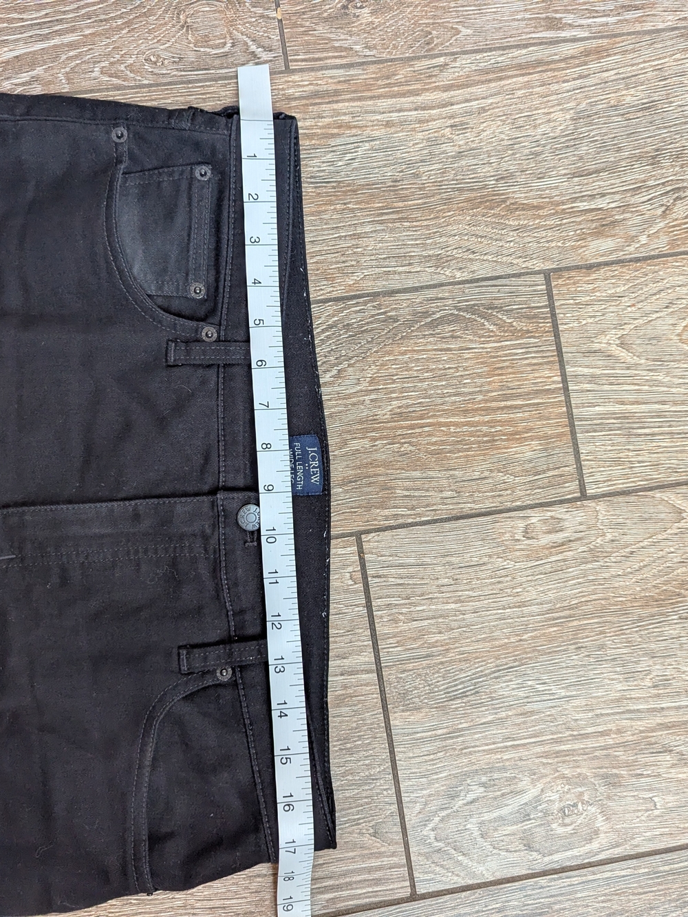 J. Crew Wide Leg Full Length Jeans Black Size 31 All Day Stretch - Picture 8 of 11